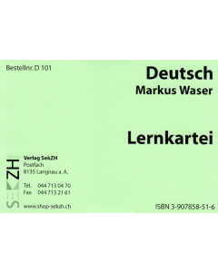 D101 - Lernkartei Deutsch