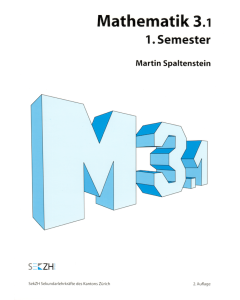 M301 - Mathematik 3.1 - 1. Semester